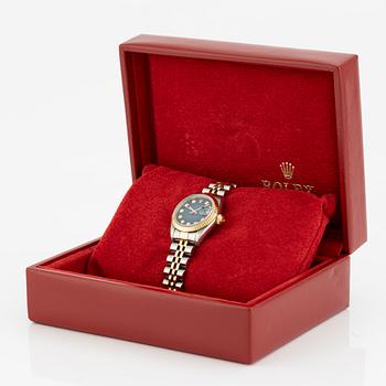 Rolex, Oyster Perpetual, Datejust, "Blue Diamond Vignette Dial", armbandsur, 26 mm.
