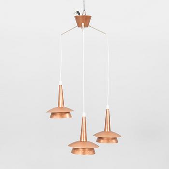 A 1950/60s copper ceiling pendant.