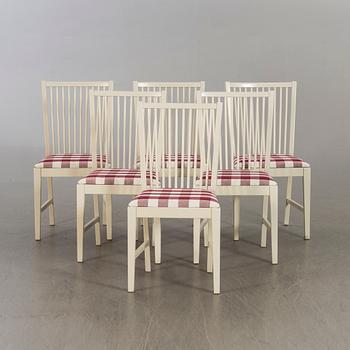 Six 1980's "Stockholm" Karin Mobring chairs for IKEA.