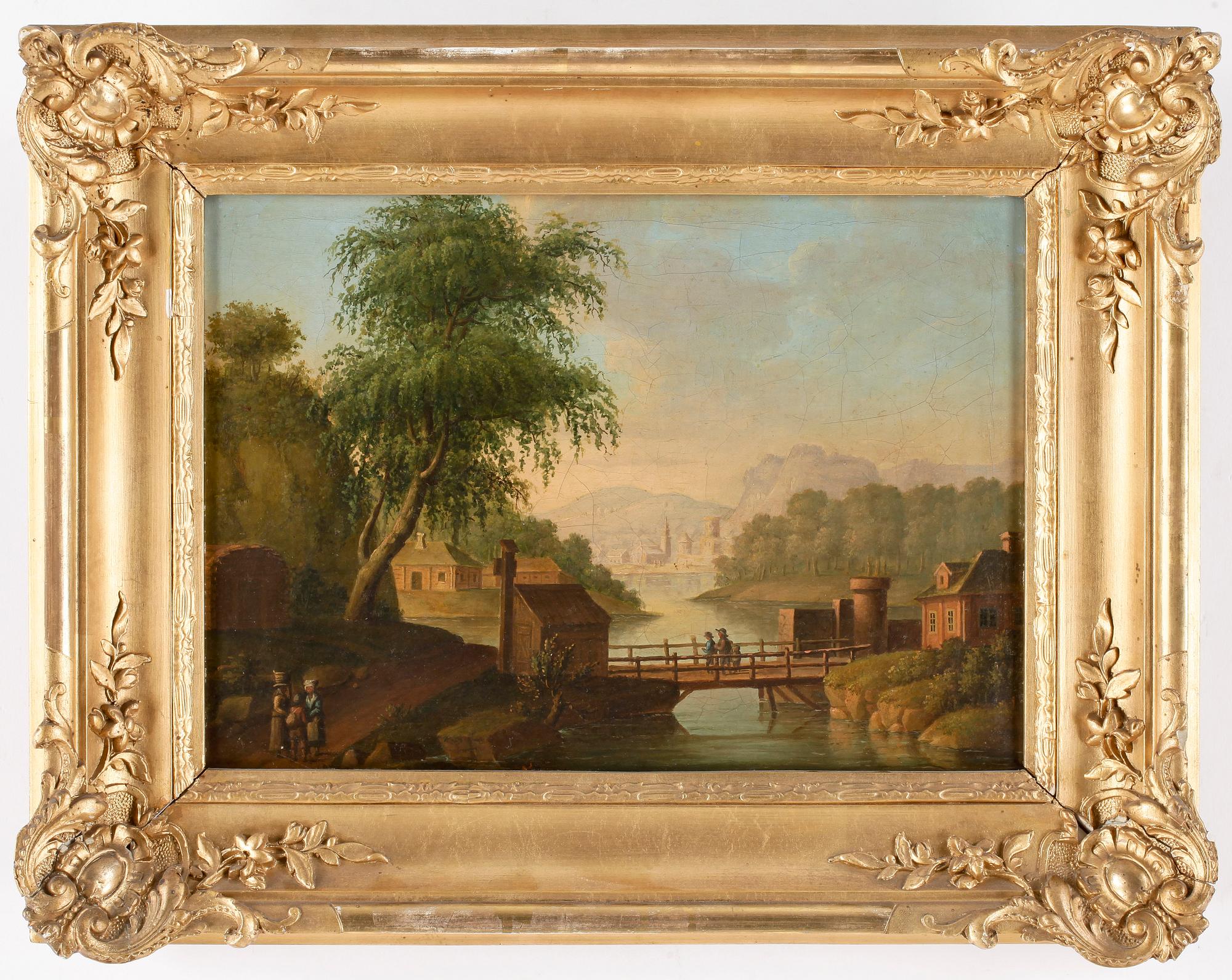 OKÄND KONSTNÄR, oljemålning på duk, 1700/1800-tal.