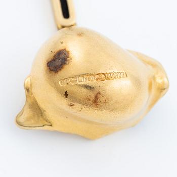 Björn Weckström, Necklace, 18K gold with opal, Finland 1978. For Lapponia.