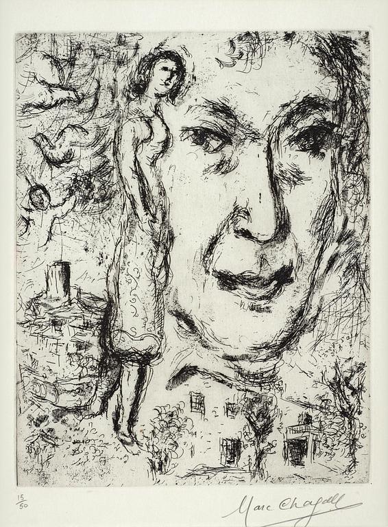Marc Chagall, "Auto-portrait".