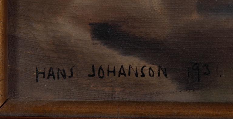 JOHANSSON NORSBO, HANS, olja på duk. Sign. o dat. 1931.