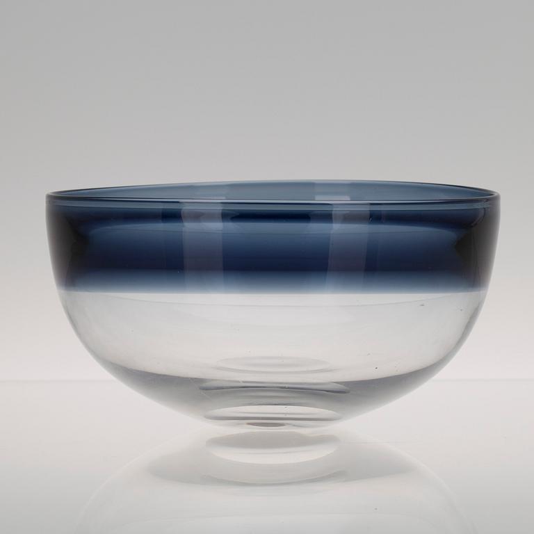 SKÅL, glas, Timo Sarpaneva, signerad och daterad -55.