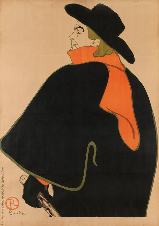 Henri de Toulouse-Lautrec, "Aristide Bruant, dans son cabaret".
