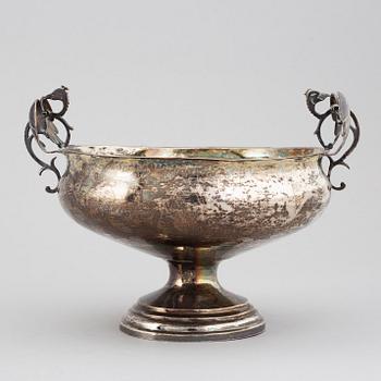 Lars Löfgren, Brännsvinsskål, silver, Hudiksvall (1797-1853).