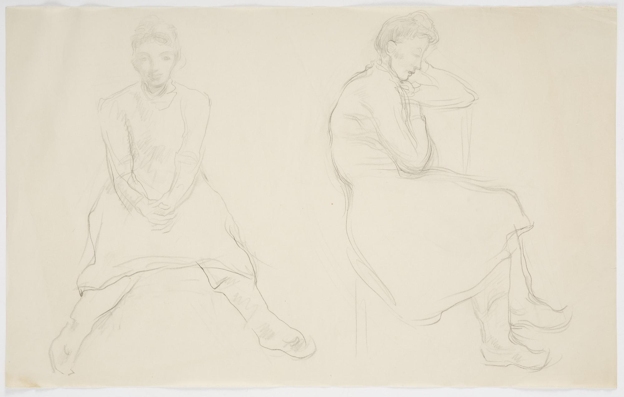 Lotte Laserstein, Skisser, 14 stycken.