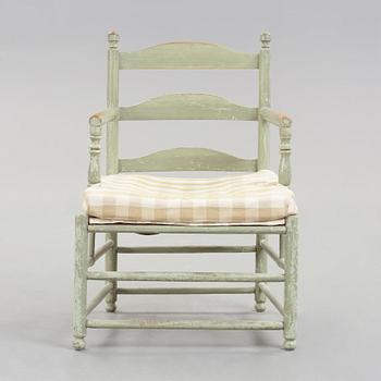 A Gustavian armchair.