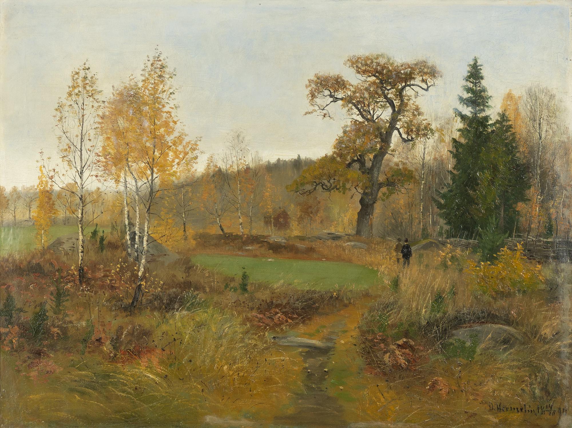 Olof Hermelin, A walk beside the old oak.