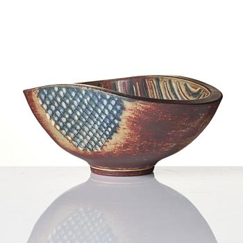Wilhelm Kåge, a "Farsta" stoneware bowl, Gustavsberg Studio 1950s.