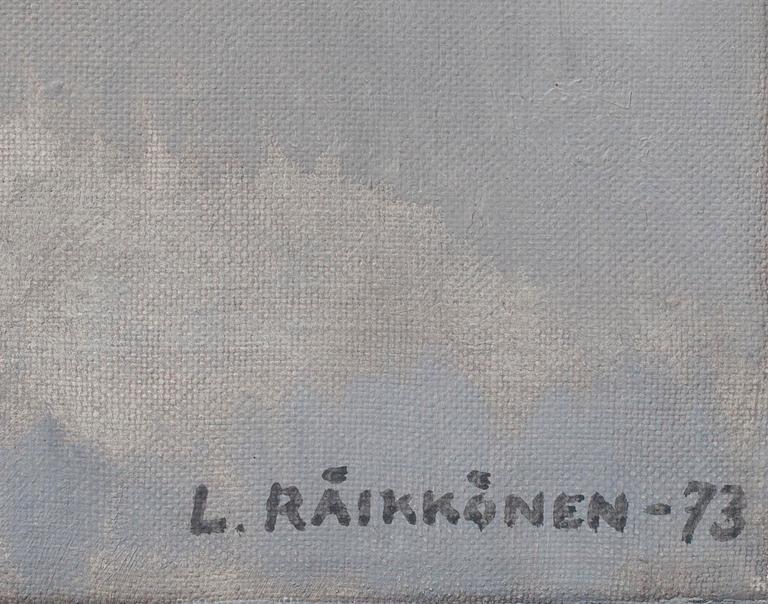 LAURI RÄIKKÖNEN, olja på duk, sign. och dat. -73.
