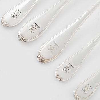 A Swedish Silver Cutlery, W.A. Bolin 'Model B', Stockholm 1937-1957 (126 pieces).