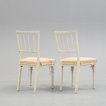 STOLAR, ett par, sengustavianska, 1800-talets början.