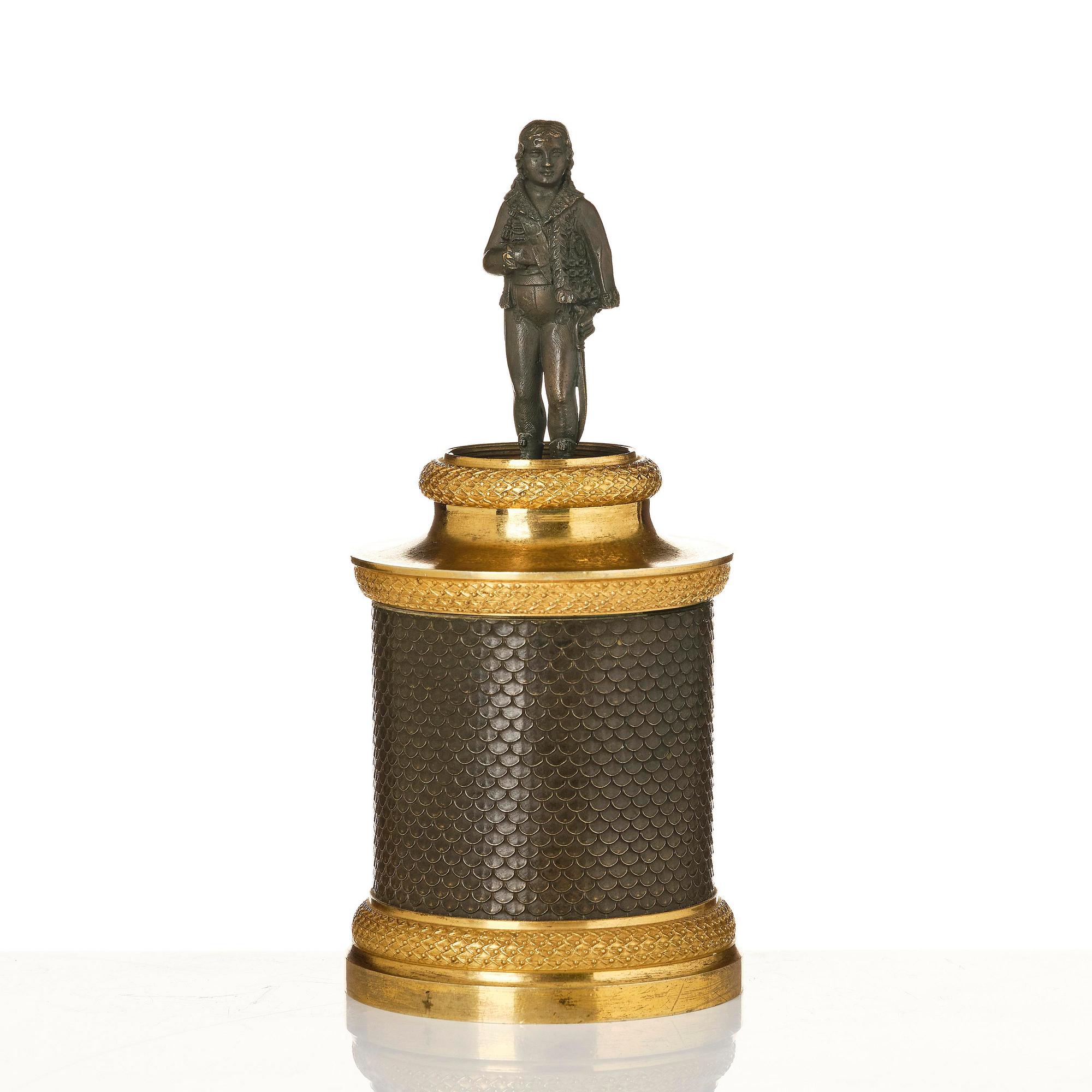 Reseljusstake med skrivutensilier, Frankrike, 1800-talets början, Empire.