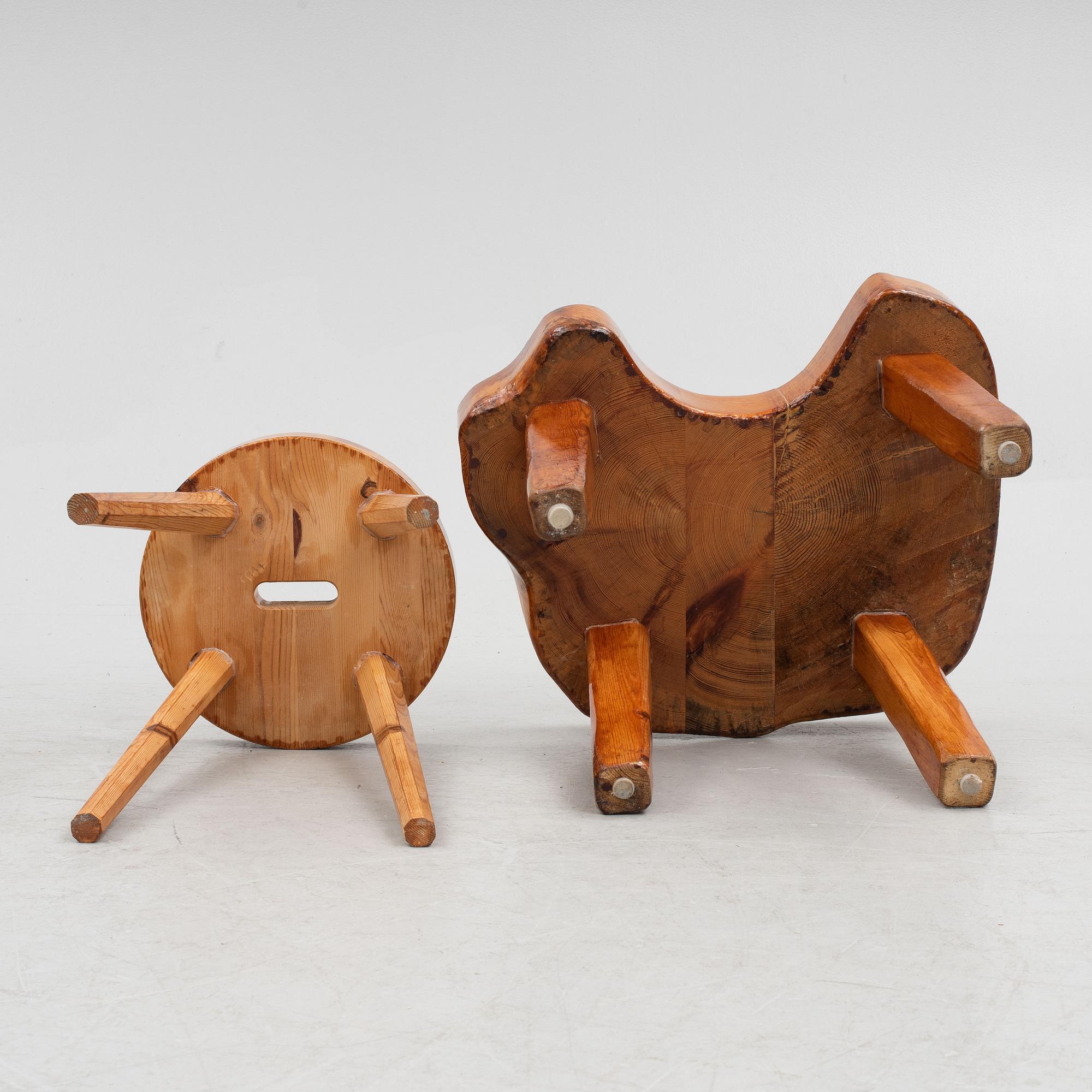 Pallar, 3 st, 1900-talets andra hälft.