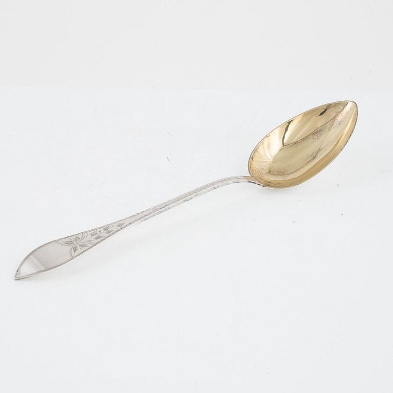 A Danish silver spoon, Denmark, 1914.
