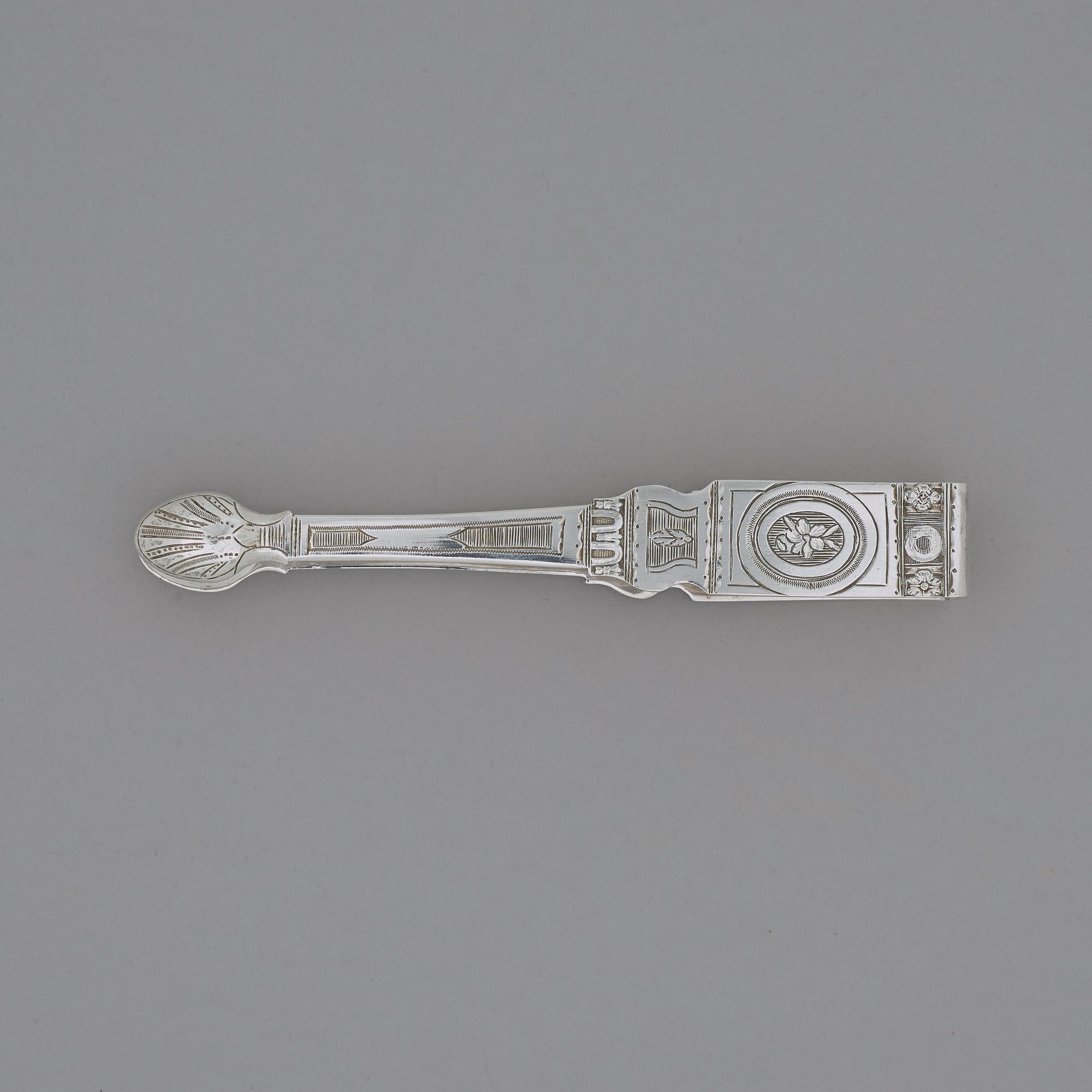 Lars Boye, sockertång, silver, Stockholm (verksam 1762-1784(1795)). Gustaviansk.