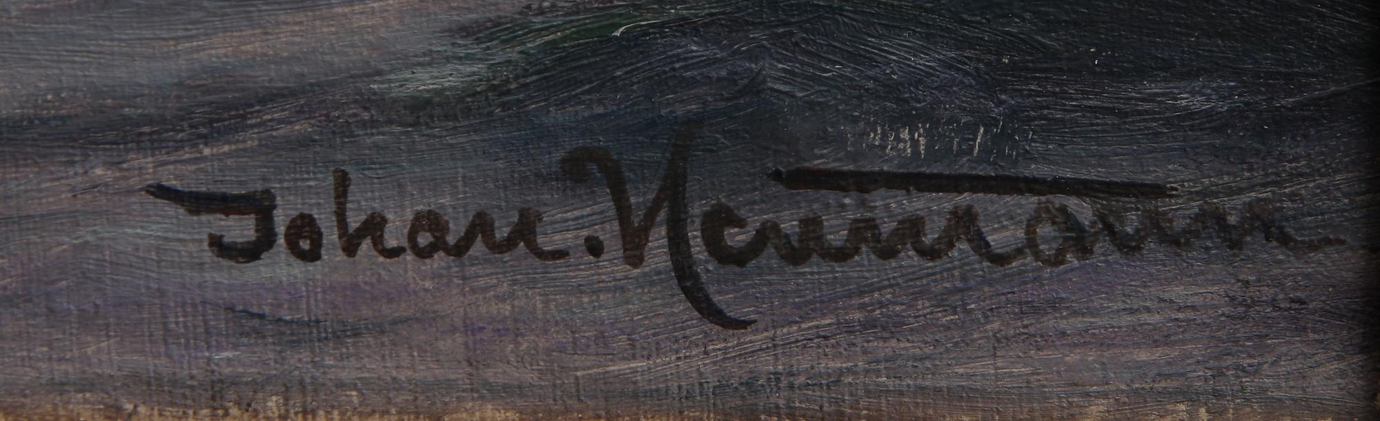 JOHAN JENS NEUMANN, olja på duk, sign.