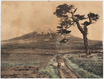 Foto, Japan, Mount Fuji, 1900-talets första del.