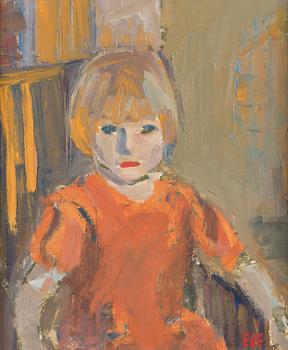 Eve Eriksson, oil on board, signed.