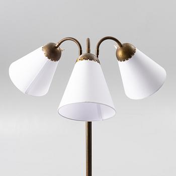 Harald Notini, a floor lamp model "15352", Arvid Böhlmarks Lampfabrik, Stockholm, 1940s.