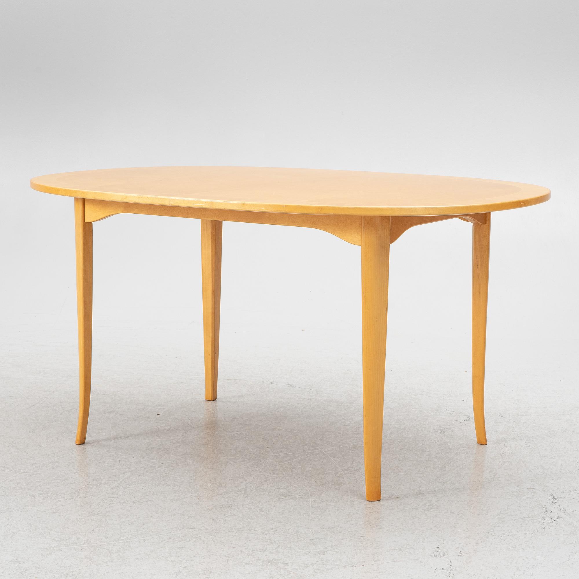 Carl Malmsten, coffee table, "Ovalen", Åfors.