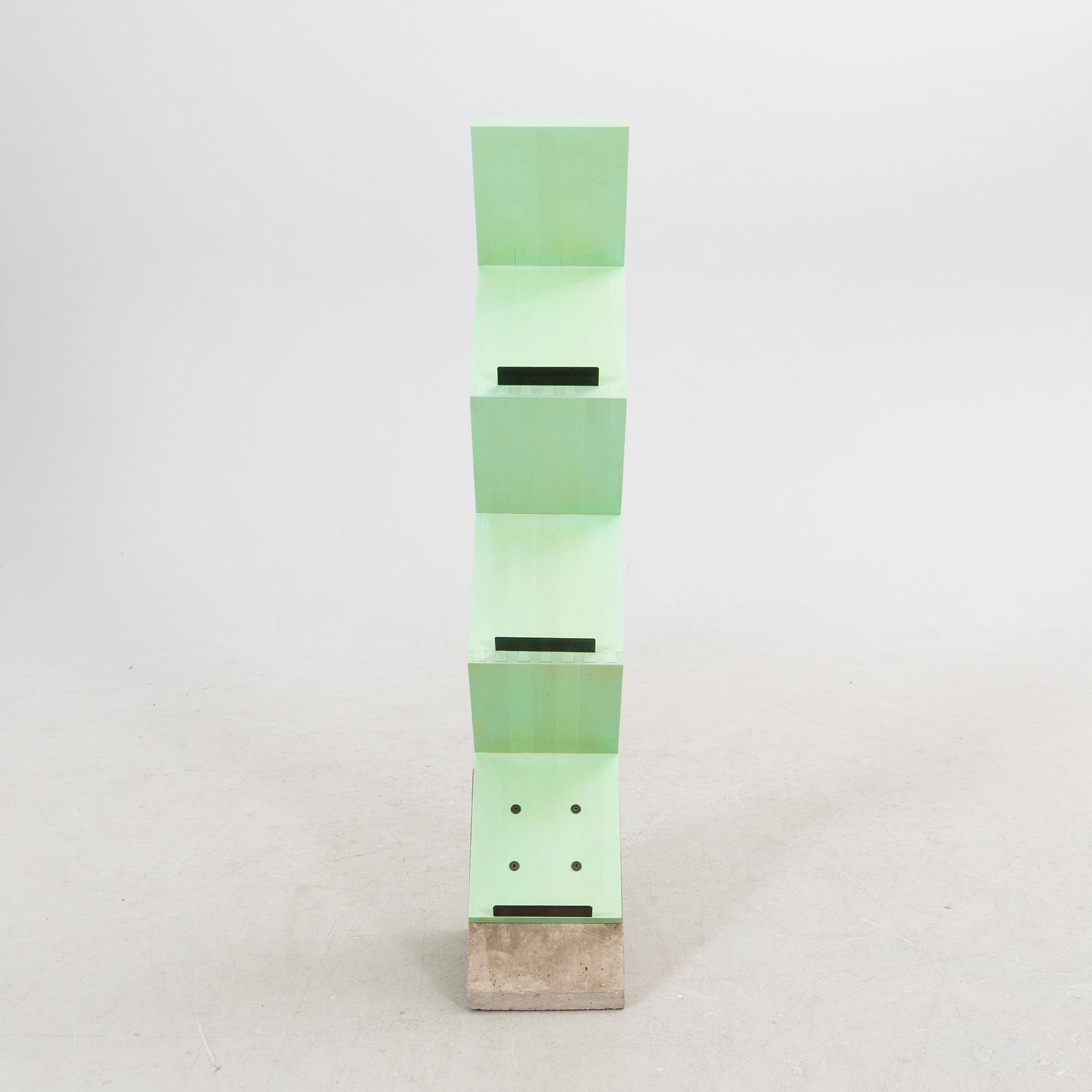 Jonas Bohlin,  tidskriftshylla, "Zink", Källemo AB, Värnamo, 1980-tal.