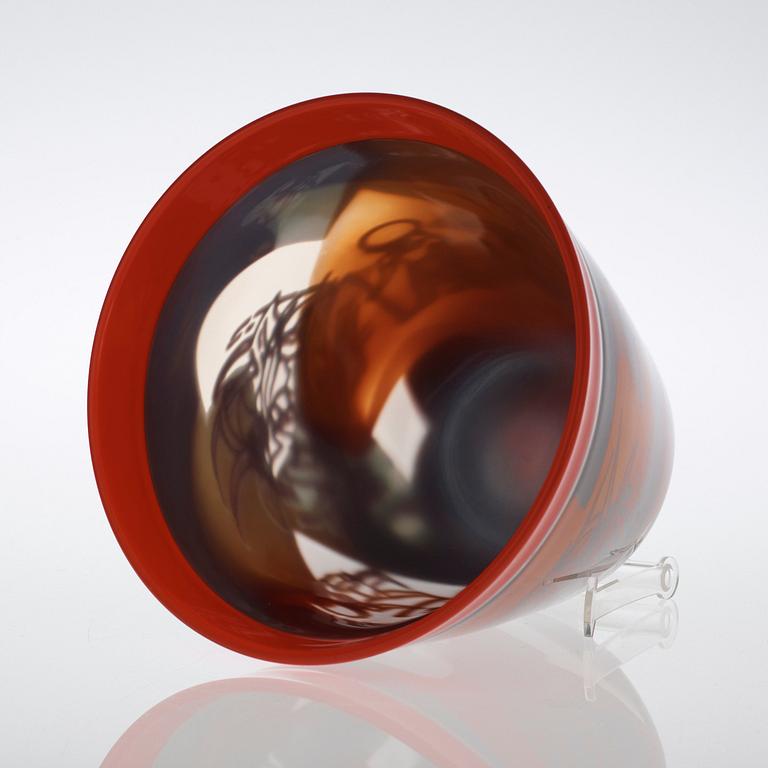 A KLas-Göran Tinbäck 'Graal' glass vase, 1998.