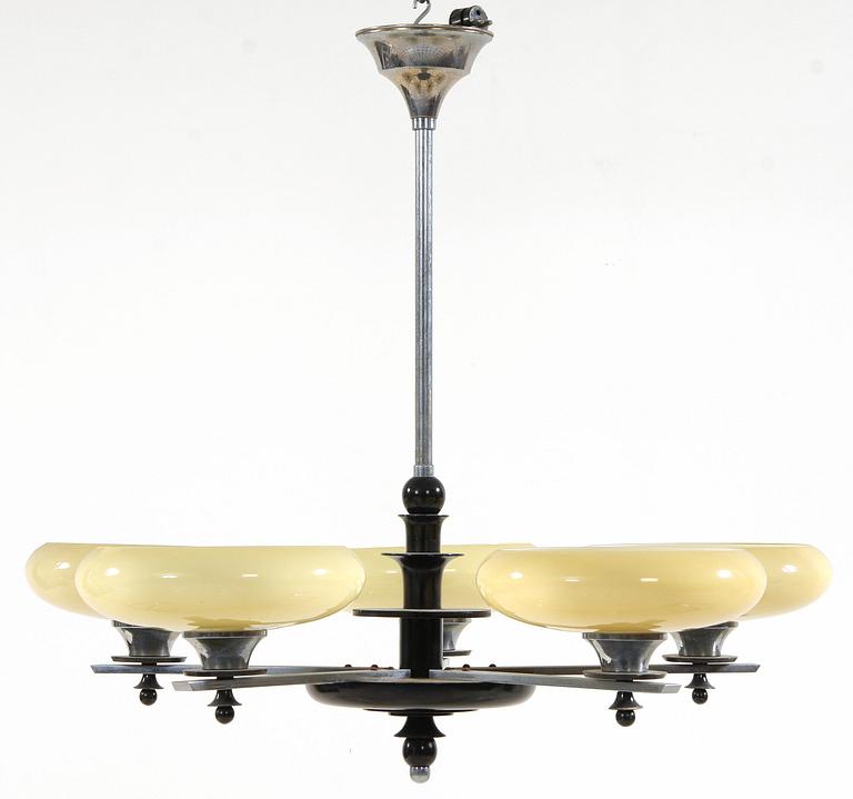 TAKLAMPA, art deco, 1930-tal.