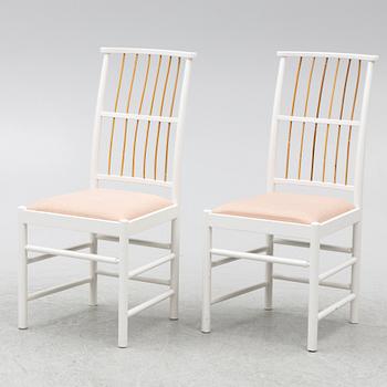 Josef Frank, Chairs, 4 pcs, model B 2025, Svenskt Tenn, after 1985.
