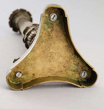 LAMPFOT, brons, senempire, 1800-talets första hälft.