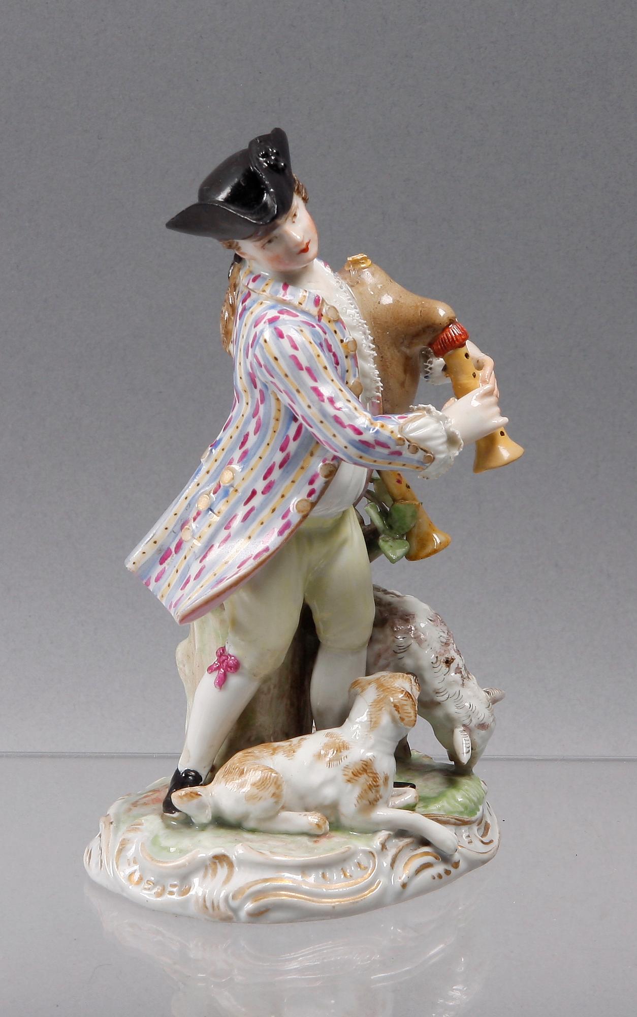FIGURIN, porslin. Meissen, 1700-tal.