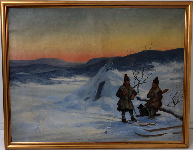 CARL BRANDT, olja på duk, sign o dat 1909.