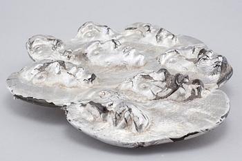 A glass sculpture, designed by Claes Ulvesten, signed.