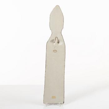 Lisa Larson, väggrelief och figurin, stengods, Gustavsberg.