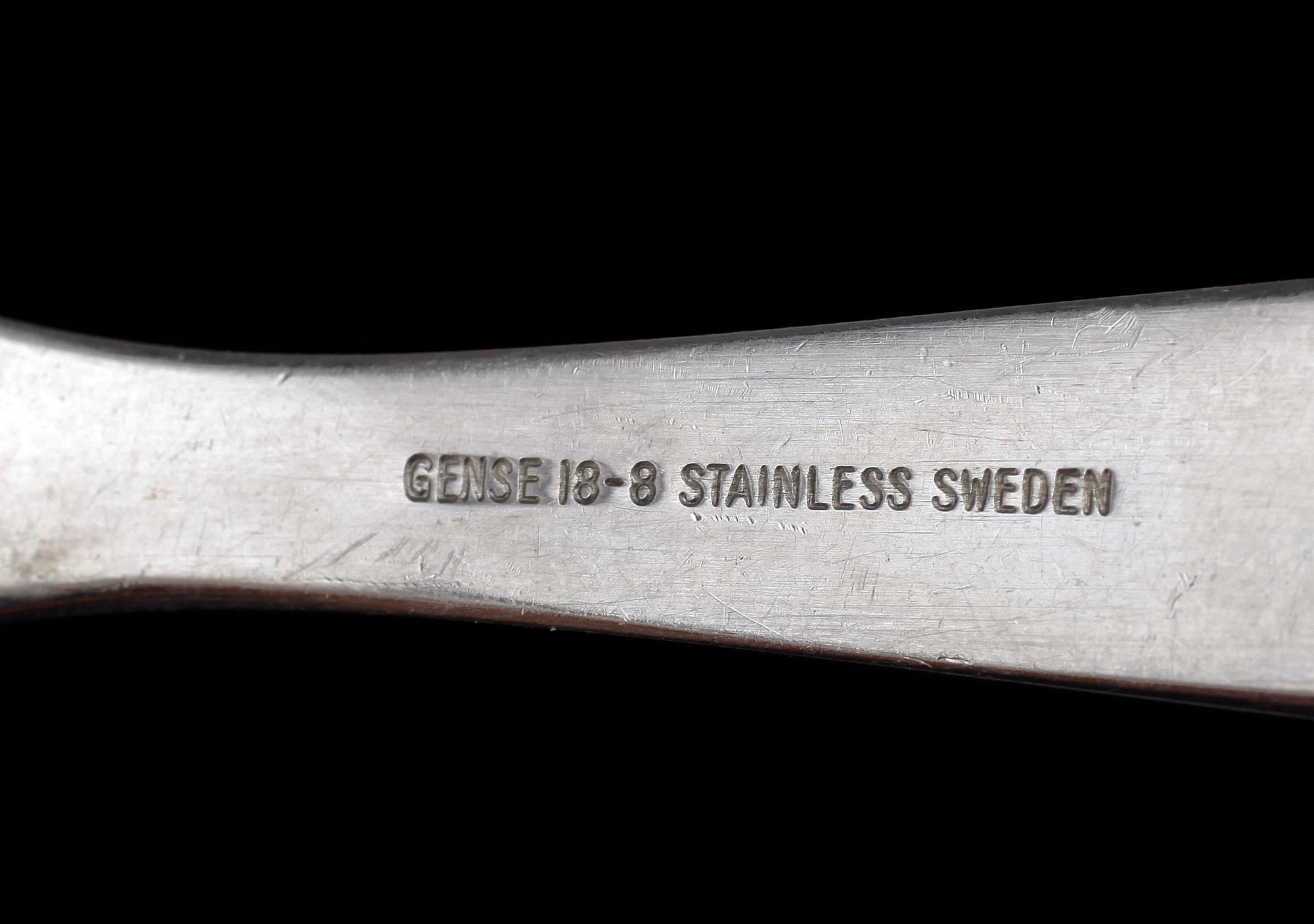 BESTICKSERVIS, 28 delar, "Focus steel", Gense, 1900/2000-tal.