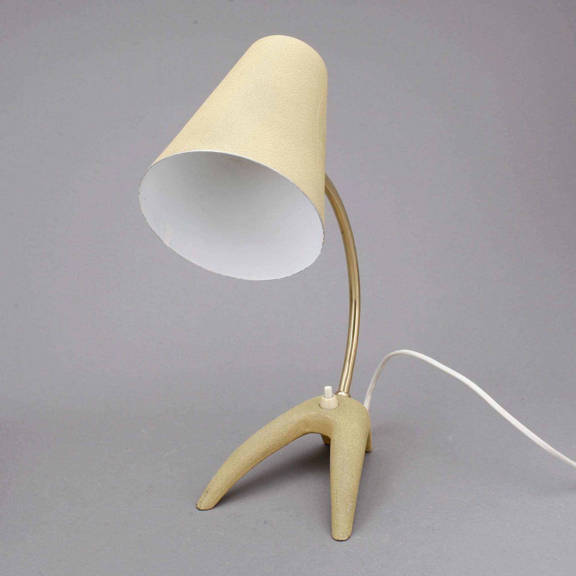 BORDSLAMPA, 1950-tal.
