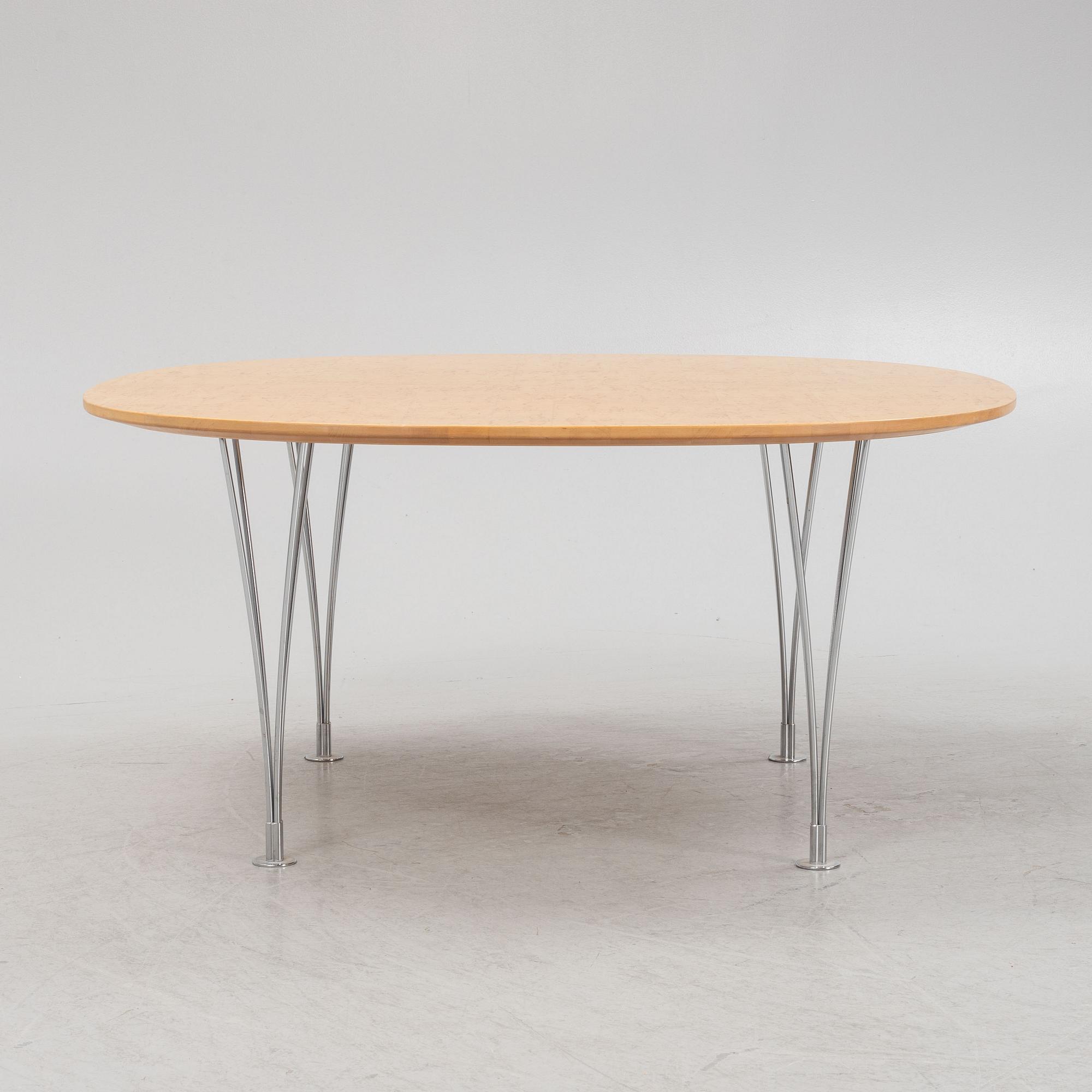 Bruno Mathsson & Piet Hein, a 'Supercirkeln' coffee table, Bruno Mathsson International.