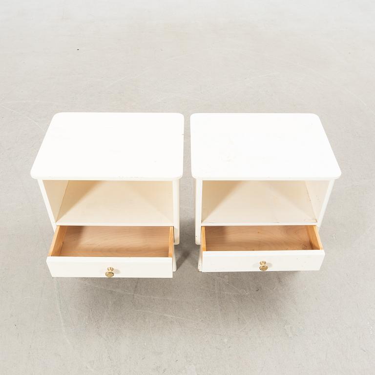 Bedside tables, a pair, 1950s.