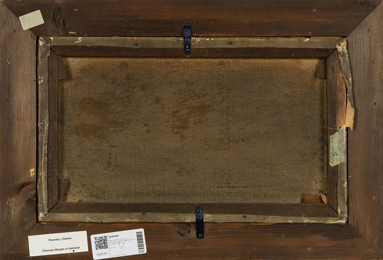 Charles Thornley, Themsen Barges med halmlast.