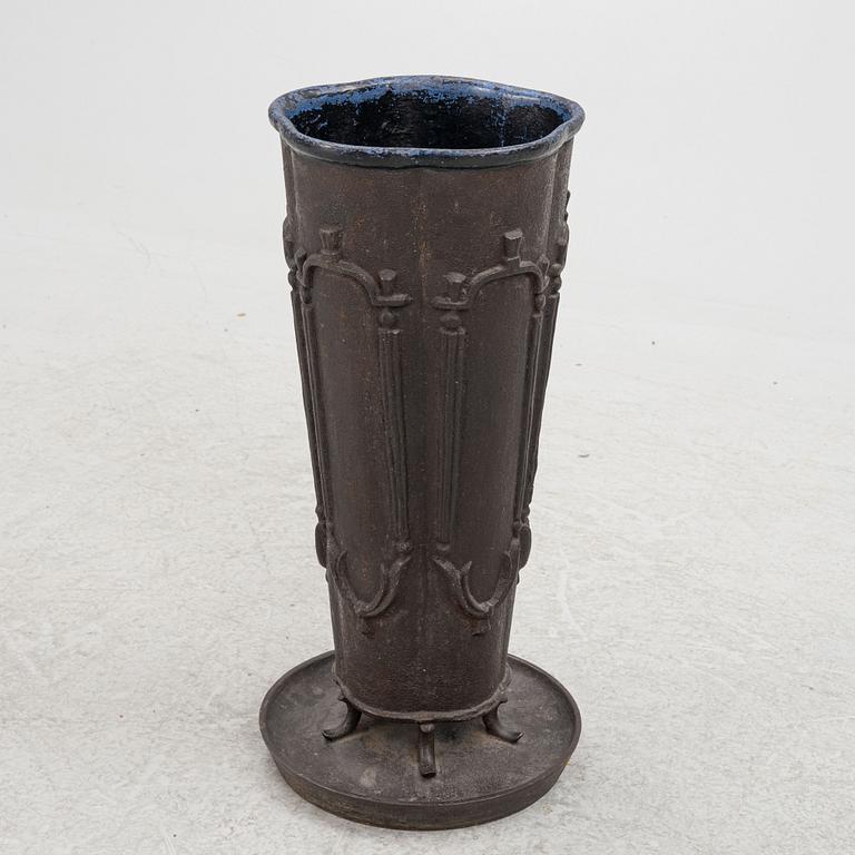 Edvin Ollers, a cast iron umbrella stand, Näfveqvarns Bruk, Sweden.