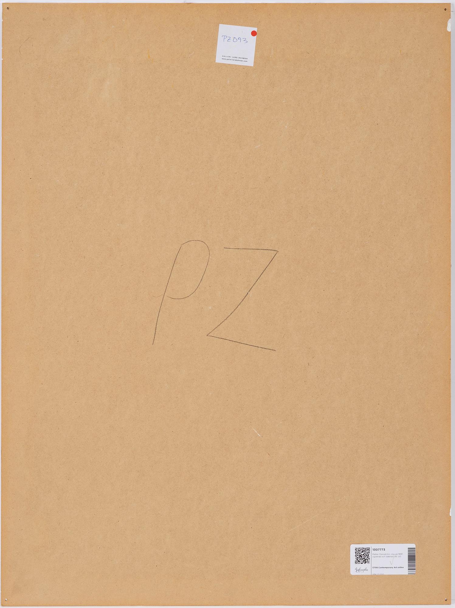 Petter Zennström, oil on MDF, signed and dated 06.