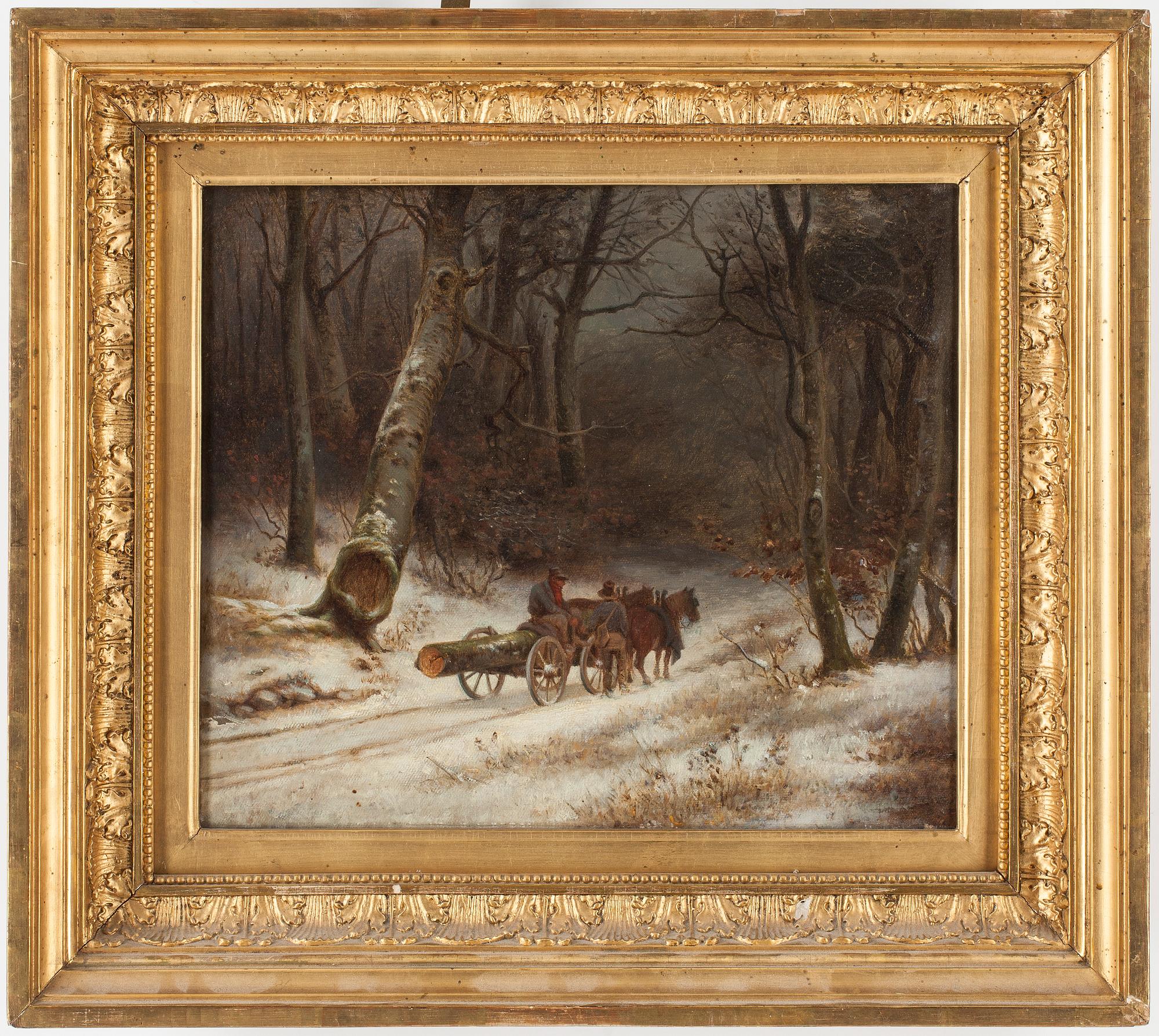 OKÄND KONSTNÄR, olja på duk, 1800-tal.