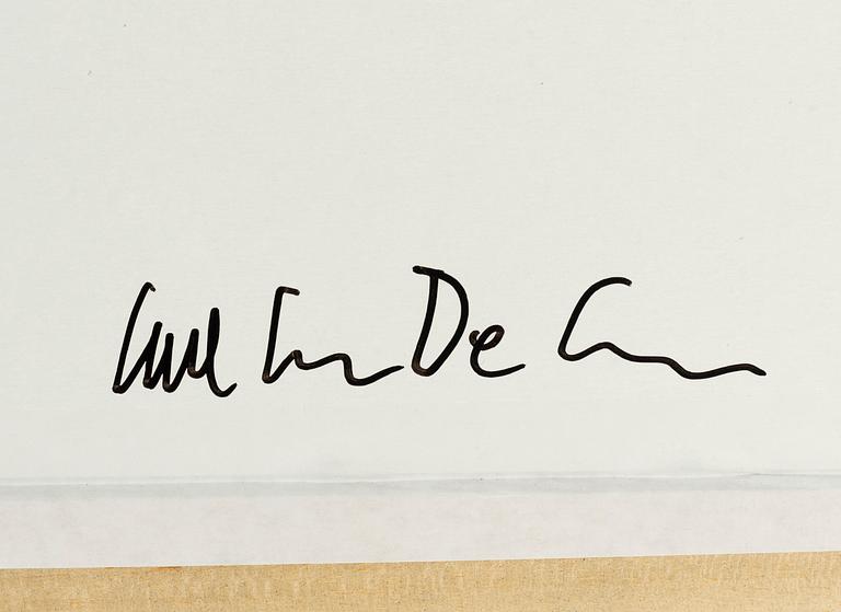 Carl Johan De Geer, photo, signed verso.