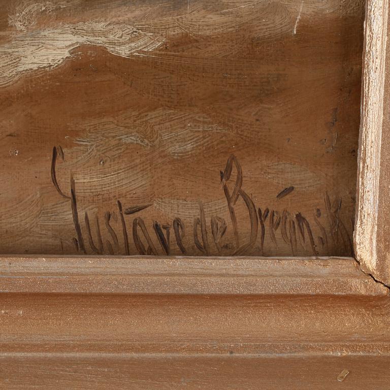 GUSTAVE DE BREANSKI, olja på duk, signerad.