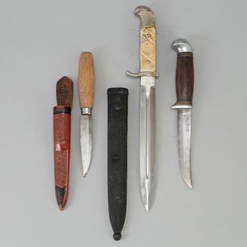 THREE KNIVES by Erik Frost, Mora.