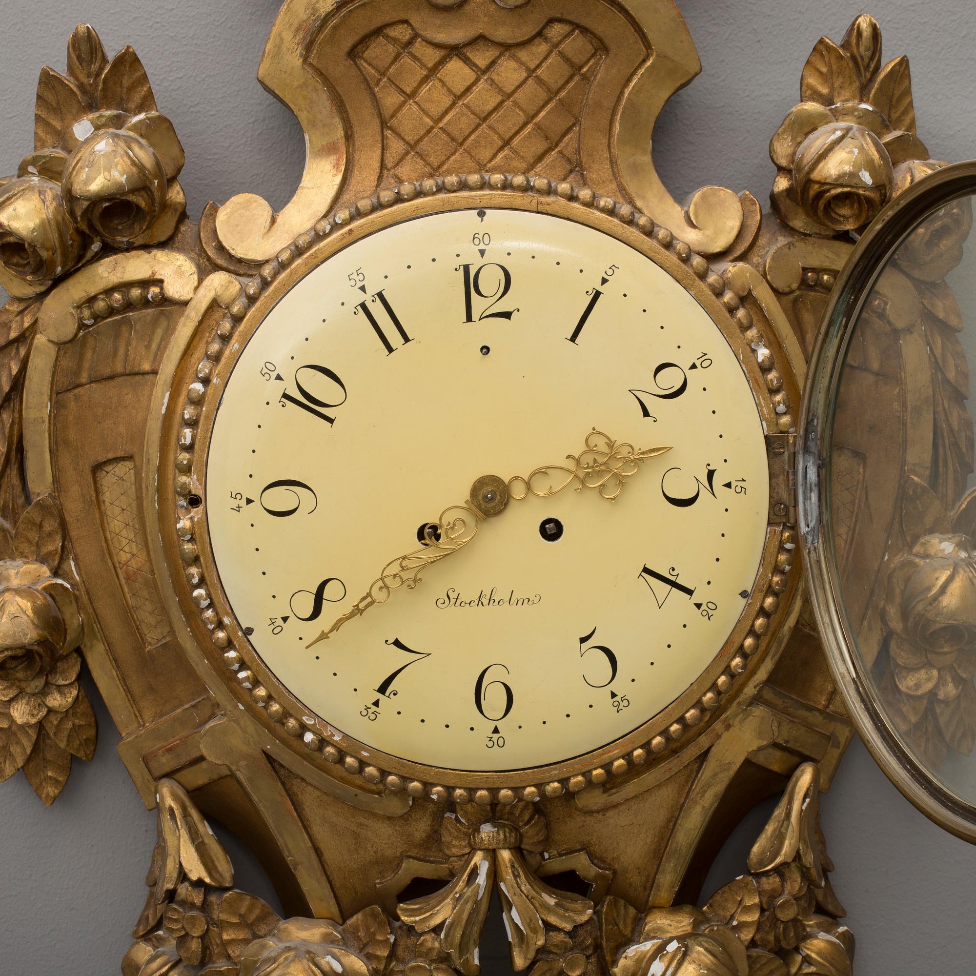 VÄGGPENDYL, Gustaviansk stil, 1900-talets mitt.
