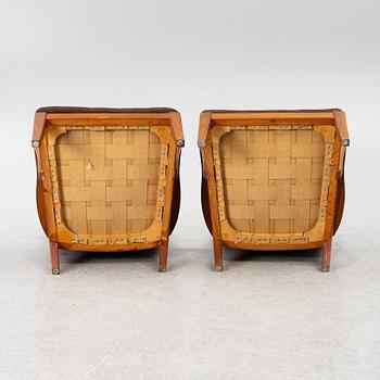 Carl Malmsten, armchairs, a pair, model "Stugan", Swedish Pine, Karl Andersson & Söner, Huskvarna 1950s.