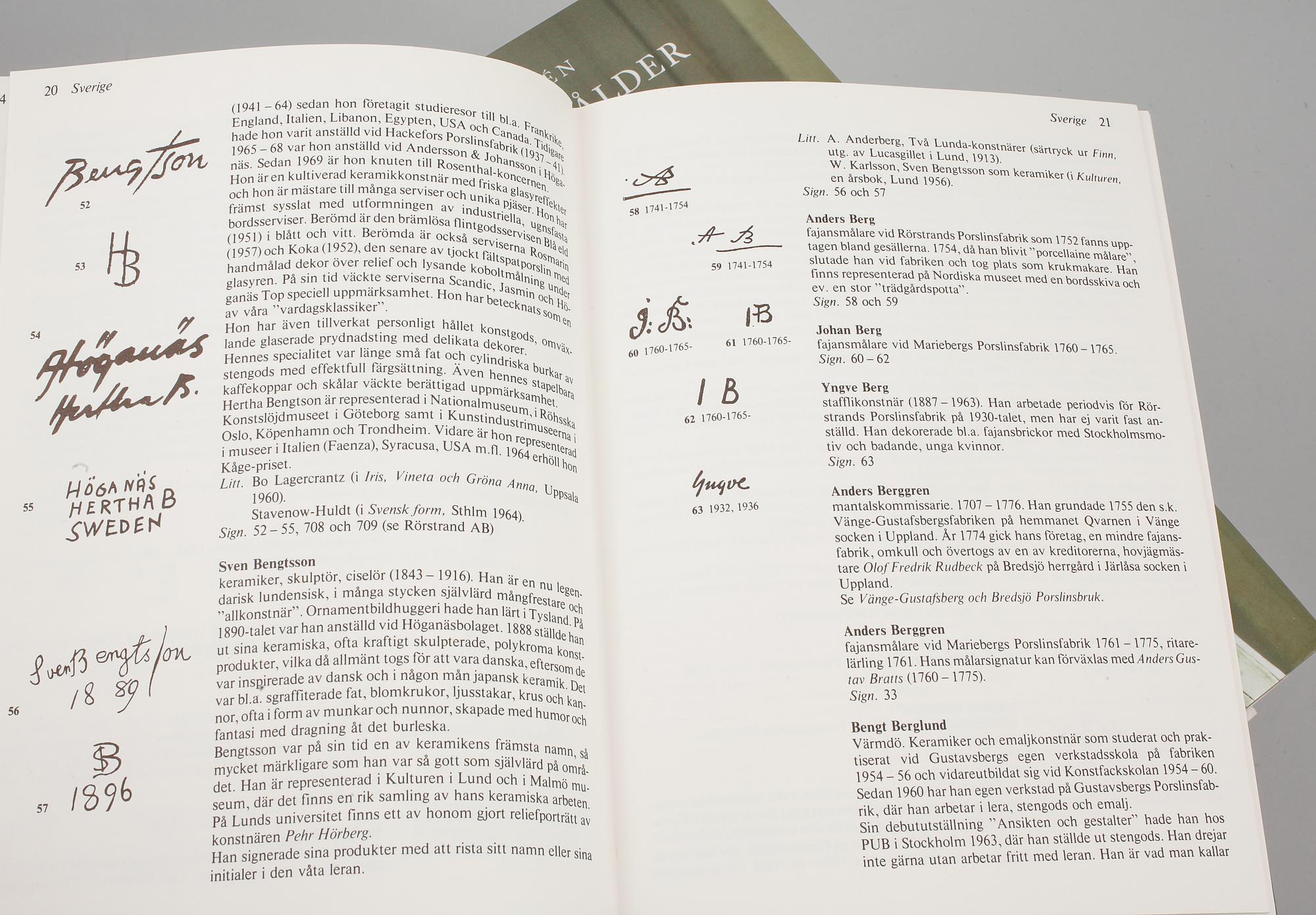 BÖCKER, 5 st, möbel- och konsthantverk, 1900-talets andra hälft och 2000-tal.