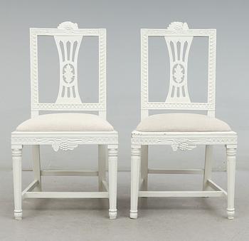 STOLAR, 1 par, gustavianska, omkring år 1800.